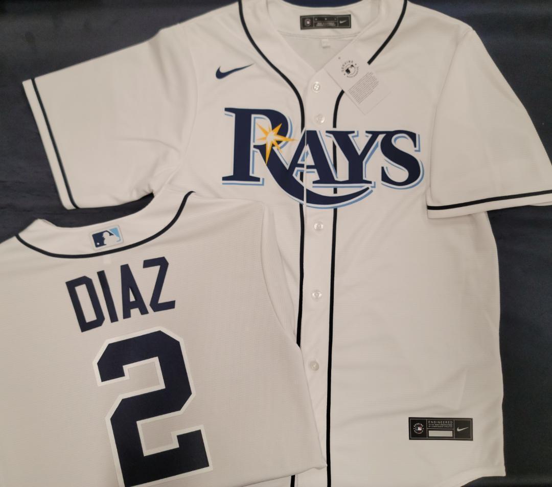 Yandy Diaz Tampa Bay Rays 25th Anniversary Jersey - White photo review