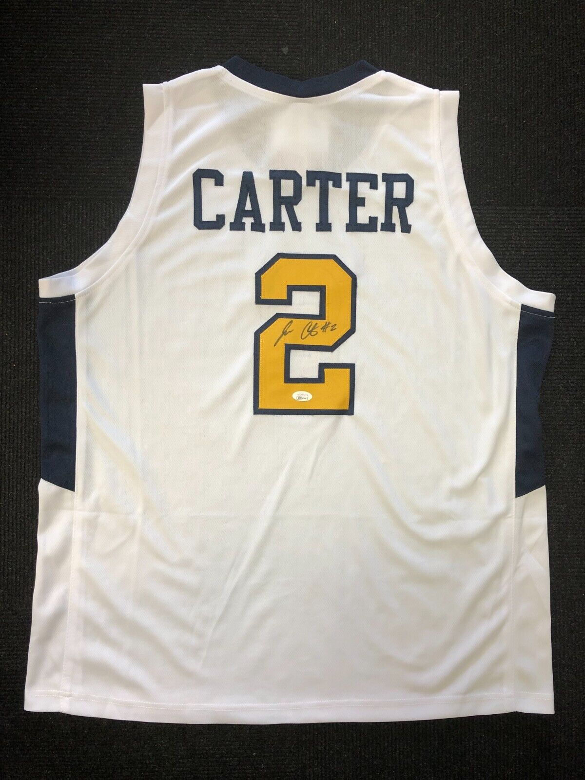 Jevon Carter West Virginia Mountaineers White Jersey Commemorative NCAA Classic photo review