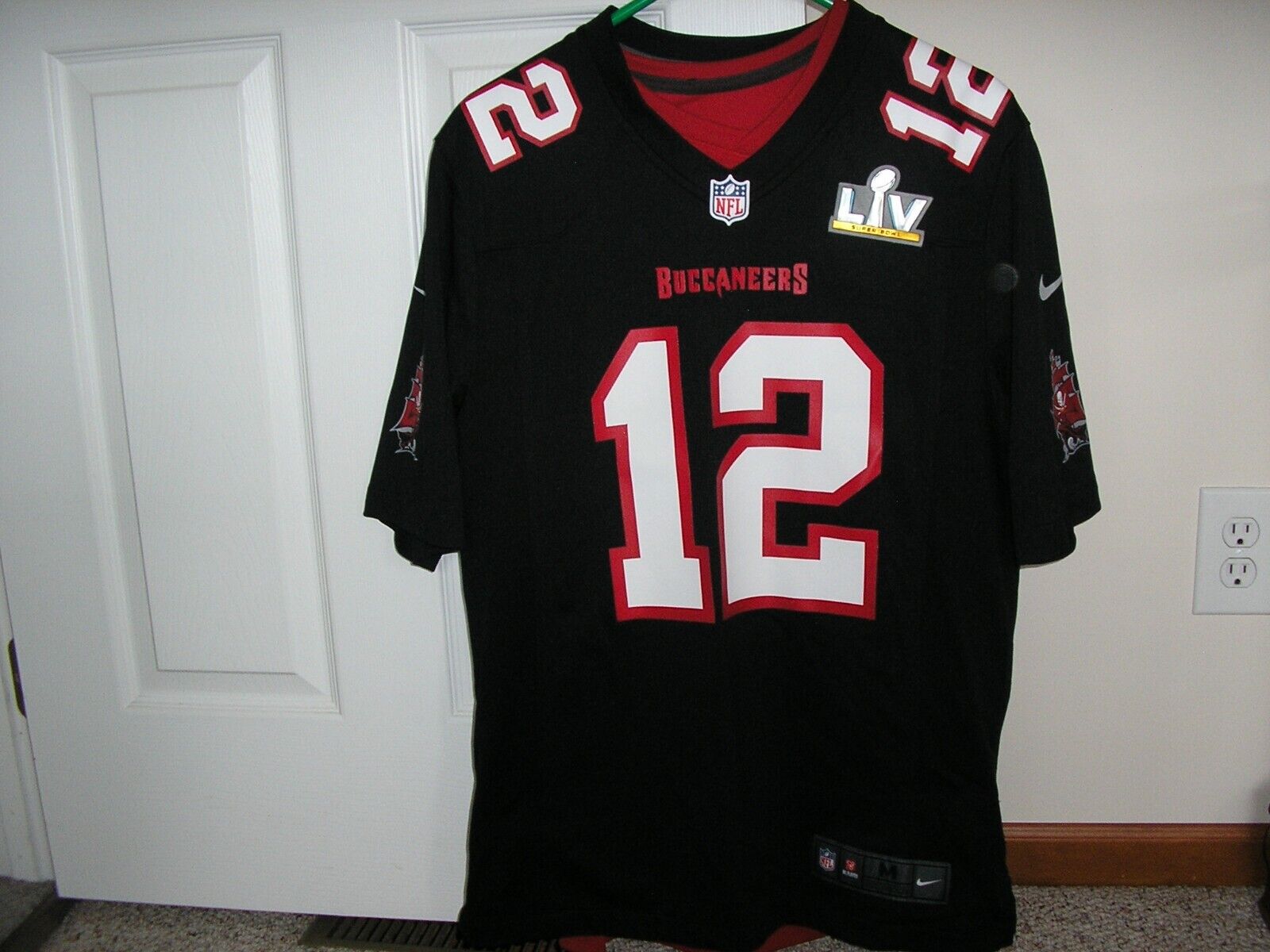 Tom Brady GOAT Black Game Fashion Jersey Super Bowl LV - Youth photo review