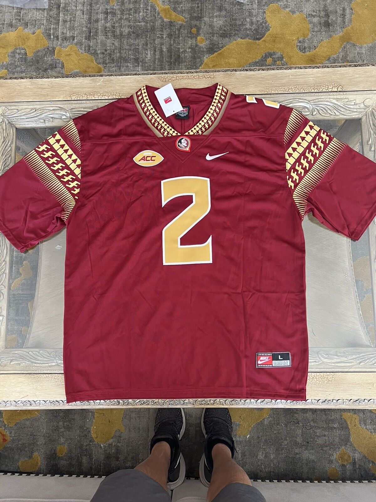 Florida State Seminoles Deion Sanders Garnet Game College Jersey photo review