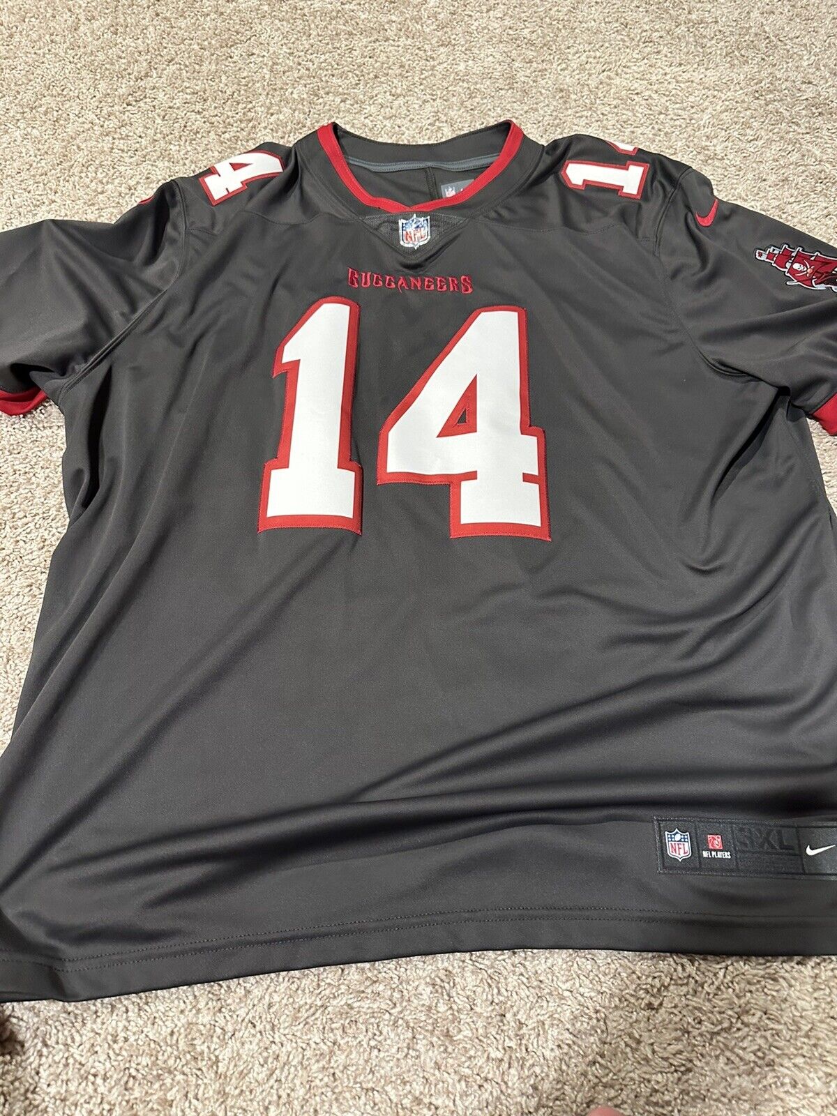 Tampa Bay Buccaneers Chris Godwin Pewter Jersey Game - Youth photo review