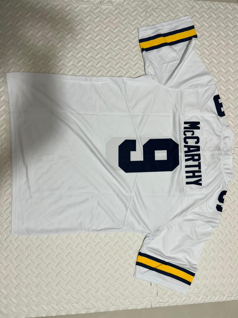 Michigan Wolverines J.J. McCarthy 9 White 2021-22 College Game Jersey Men photo review