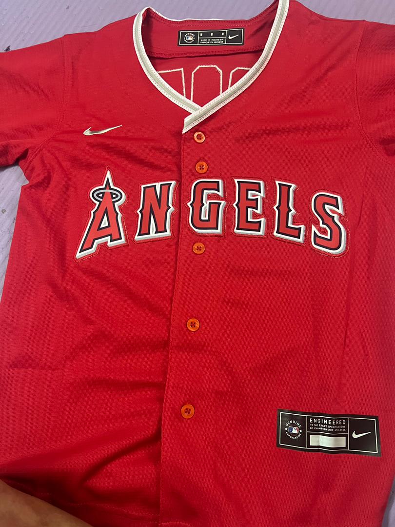 Custom Los Angeles Angels Jersey Red Version photo review