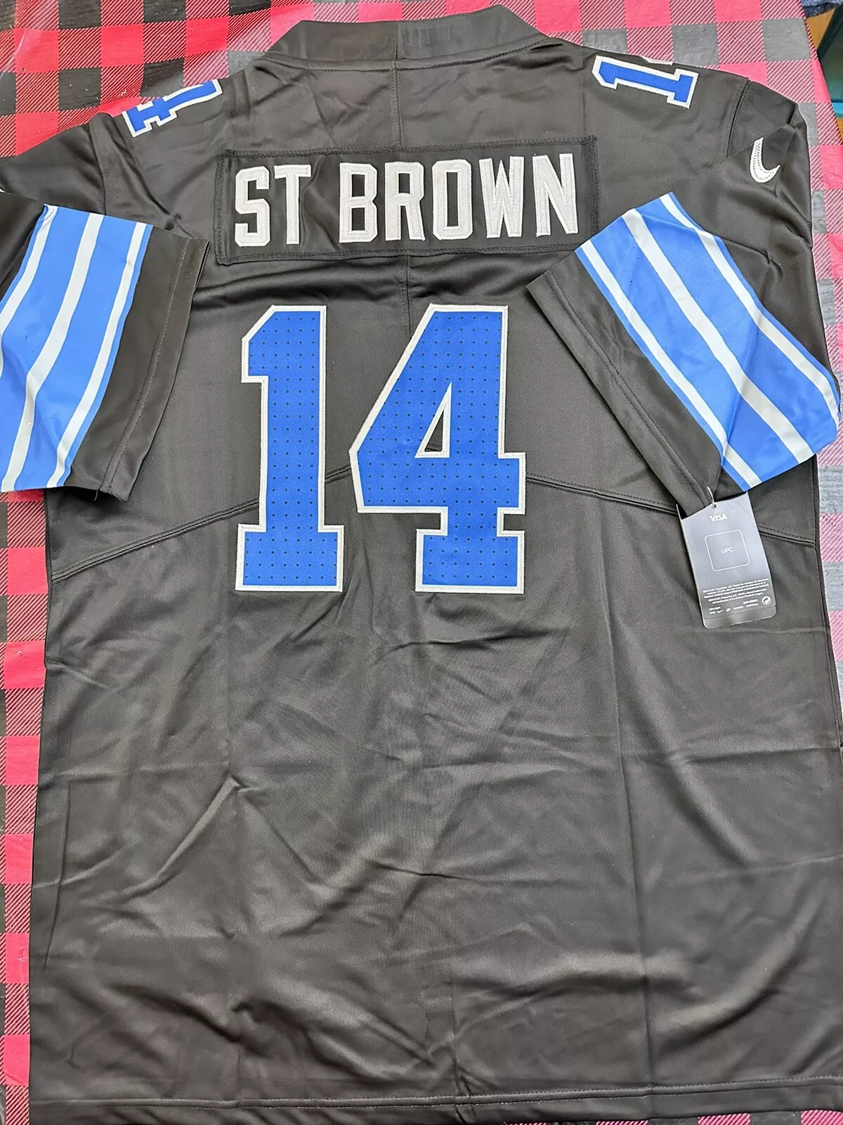 Detroit Lions 2024 Michigan & 90th Year Patch Vapor Custom Gray Jersey - All Stitched  photo review